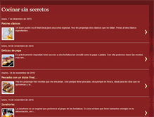 Tablet Screenshot of cocinarsinsecretos.blogspot.com