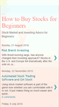 Mobile Screenshot of howtobuystocksforbeginners.blogspot.com