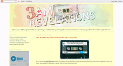 Desktop Screenshot of 3amrevelations.blogspot.com