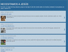 Tablet Screenshot of necesitamosajesus.blogspot.com