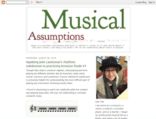 Tablet Screenshot of musicalassumptions.blogspot.com