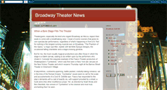 Desktop Screenshot of broadwaytheaternews.blogspot.com