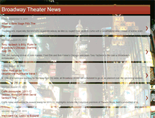 Tablet Screenshot of broadwaytheaternews.blogspot.com
