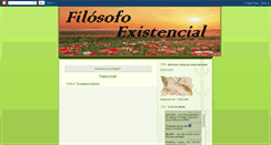 Desktop Screenshot of filosofoexistencial.blogspot.com