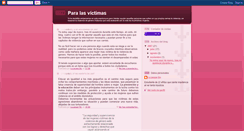 Desktop Screenshot of paralasvictimas.blogspot.com