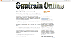 Desktop Screenshot of gautrain.blogspot.com