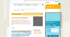 Desktop Screenshot of plataformagallegainclusion.blogspot.com