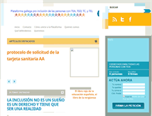 Tablet Screenshot of plataformagallegainclusion.blogspot.com