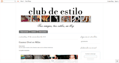 Desktop Screenshot of clubdeestilo.blogspot.com
