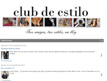 Tablet Screenshot of clubdeestilo.blogspot.com