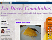 Tablet Screenshot of lardocescomidinhas.blogspot.com