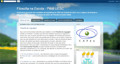 Desktop Screenshot of filosofianaescola-pibiduesc.blogspot.com