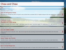 Tablet Screenshot of chewandchew.blogspot.com