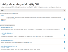 Tablet Screenshot of letaky-akcie.blogspot.com
