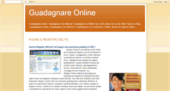 Desktop Screenshot of guadagnareonline-blog.blogspot.com