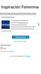 Mobile Screenshot of inspiracionfemenina.blogspot.com