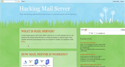 Desktop Screenshot of hackingmailserver.blogspot.com