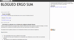 Desktop Screenshot of blogueo-ergo-sum.blogspot.com