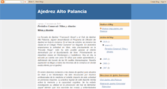 Desktop Screenshot of ajedrezaltopalancia.blogspot.com