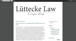 Desktop Screenshot of lutteckelaw.blogspot.com