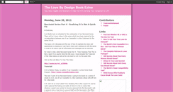 Desktop Screenshot of lovebydesignbook.blogspot.com