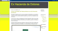 Desktop Screenshot of haciendadedolores.blogspot.com