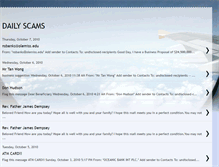 Tablet Screenshot of dailyscams.blogspot.com