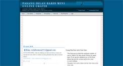 Desktop Screenshot of iklangratisdisini.blogspot.com