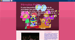 Desktop Screenshot of parvulosfelices.blogspot.com