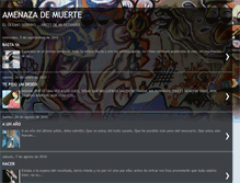 Tablet Screenshot of amenazademuerte.blogspot.com