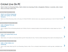 Tablet Screenshot of cricket-liveonpc.blogspot.com