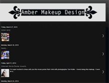 Tablet Screenshot of blushingambermakeup.blogspot.com