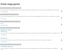 Tablet Screenshot of cheatmegagames.blogspot.com