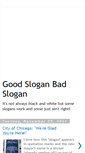 Mobile Screenshot of goodsloganbadslogan.blogspot.com