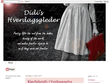 Tablet Screenshot of didis-hverdagsgleder.blogspot.com