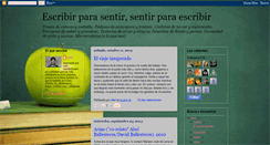 Desktop Screenshot of escribirparasentir.blogspot.com