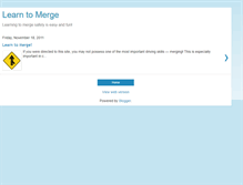 Tablet Screenshot of learn2merge.blogspot.com