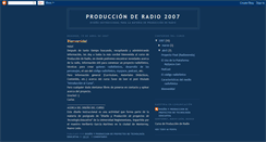 Desktop Screenshot of produccionderadio.blogspot.com
