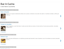 Tablet Screenshot of dueincucina.blogspot.com