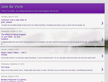 Tablet Screenshot of joiedevivretujours.blogspot.com