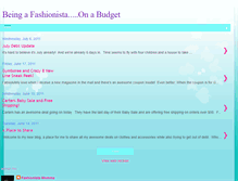 Tablet Screenshot of beingafashionistaonabudget.blogspot.com