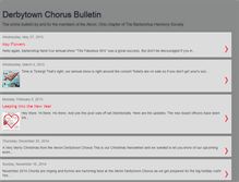 Tablet Screenshot of derbytownchorusnews.blogspot.com