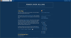 Desktop Screenshot of poker-over-killing.blogspot.com