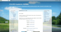 Desktop Screenshot of csusbacademicadvisor.blogspot.com