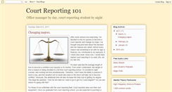 Desktop Screenshot of courtreporting101.blogspot.com