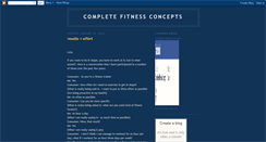 Desktop Screenshot of completefitnessconcepts.blogspot.com