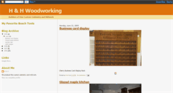 Desktop Screenshot of handhwoodworking.blogspot.com