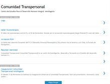 Tablet Screenshot of comunidad-transpersonal.blogspot.com