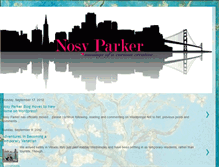 Tablet Screenshot of nosyparkerblog.blogspot.com