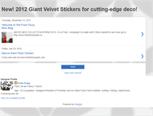 Tablet Screenshot of frankfuzzyparis.blogspot.com